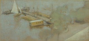 Jetty on the Aussenalster by Edouard Vuillard